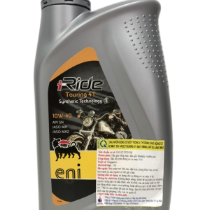 ENI I-RIDE TOURING 4T 10W40 Sử dụng được cho hầu hết các loại xe: xe ga và xe số động cơ 4 thì.